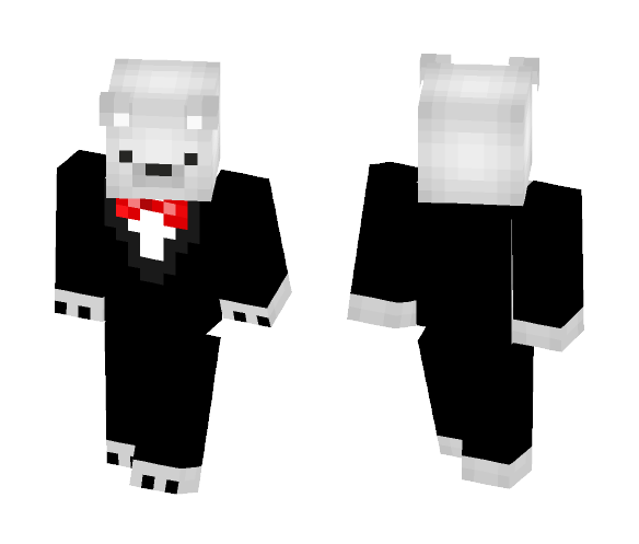Polar Bear with Bow tie - Male Minecraft Skins - image 1