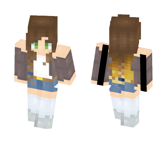 Ombre with Braid - Female Minecraft Skins - image 1