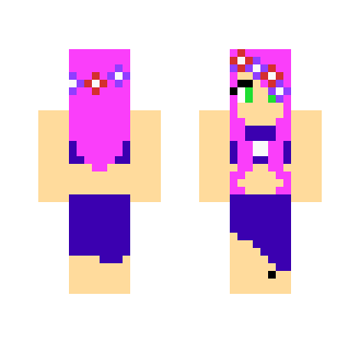 flower swim suit gal