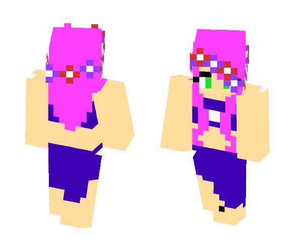 flower swim suit gal - Female Minecraft Skins - image 1
