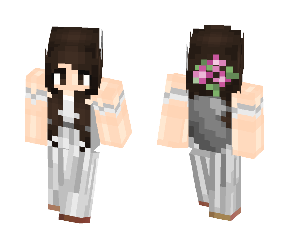 Wedding Dress Wolf Girl - Girl Minecraft Skins - image 1