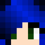 Blue Haired Paw Girl - Color Haired Girls Minecraft Skins - image 3