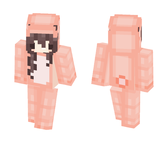 Pink Bear Chibi ♡ - Female Minecraft Skins - image 1