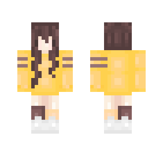 Yellow Sweater (Chibi) ♡ - Female Minecraft Skins - image 2