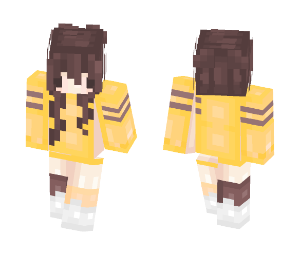 Yellow Sweater (Chibi) ♡ - Female Minecraft Skins - image 1