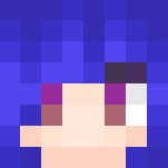 Blue Haired Flower Girl - Color Haired Girls Minecraft Skins - image 3