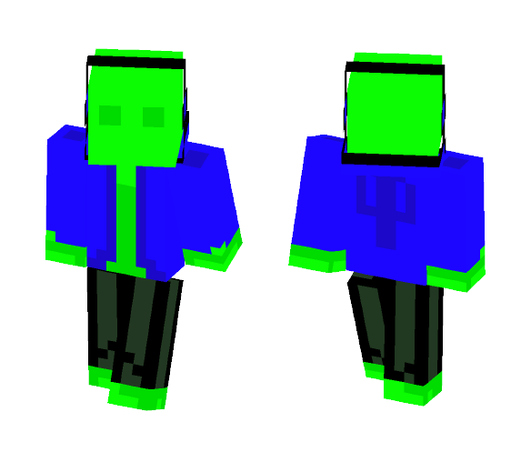 Alien Hoodie - Male Minecraft Skins - image 1