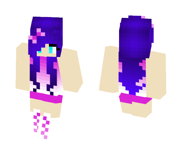 Purple Sporty Girl - Girl Minecraft Skins - image 1