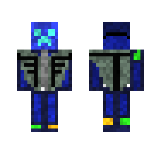 Gem Hoodie Creeper w/ Jacket - Male Minecraft Skins - image 2