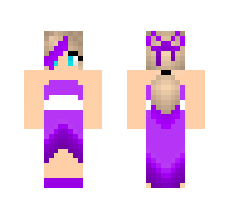 Purple Dress - Female Minecraft Skins - image 2