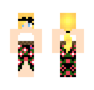 Floral Beach dress - Female Minecraft Skins - image 2