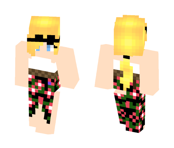 Floral Beach dress - Female Minecraft Skins - image 1