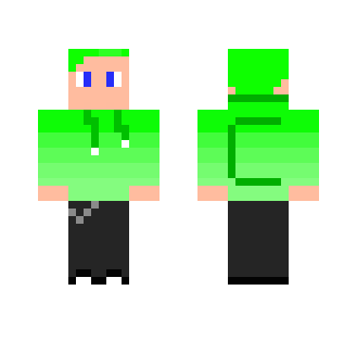 CyberJ Green faded - Male Minecraft Skins - image 2