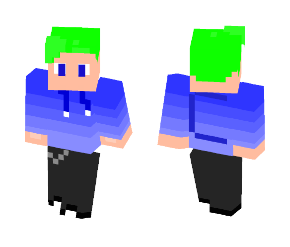 CyberJ Faded hoodie - Male Minecraft Skins - image 1
