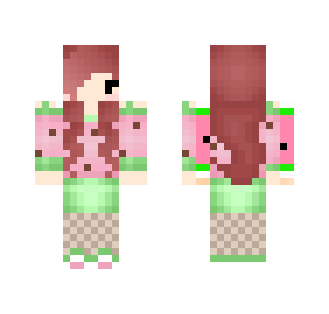Water Melon Girl - Girl Minecraft Skins - image 2