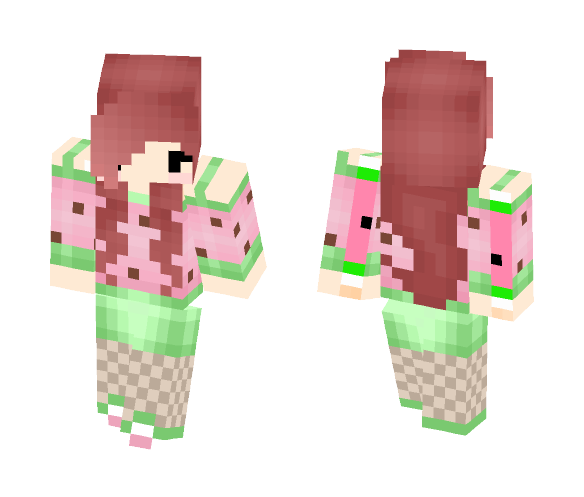 Water Melon Girl - Girl Minecraft Skins - image 1