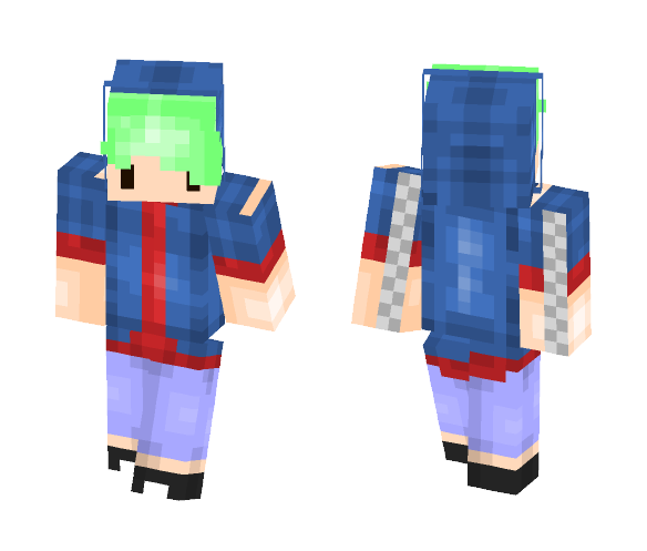 Melon Hair + [New Shading] - Male Minecraft Skins - image 1