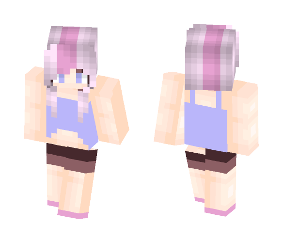 Twin Tailed Girl - Girl Minecraft Skins - image 1