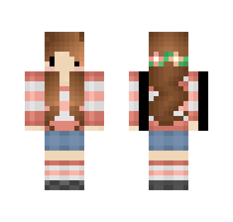 Pink Flower Girl - Girl Minecraft Skins - image 2