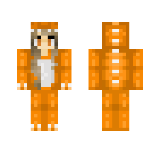 Cute Orange Dino Girl - Cute Girls Minecraft Skins - image 2