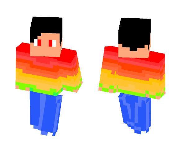 Rainbow guy??? - Male Minecraft Skins - image 1