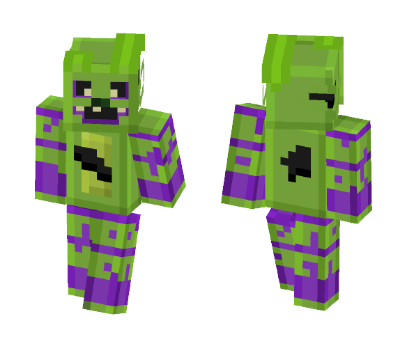 Springtrap *Blocky* - Male Minecraft Skins - image 1