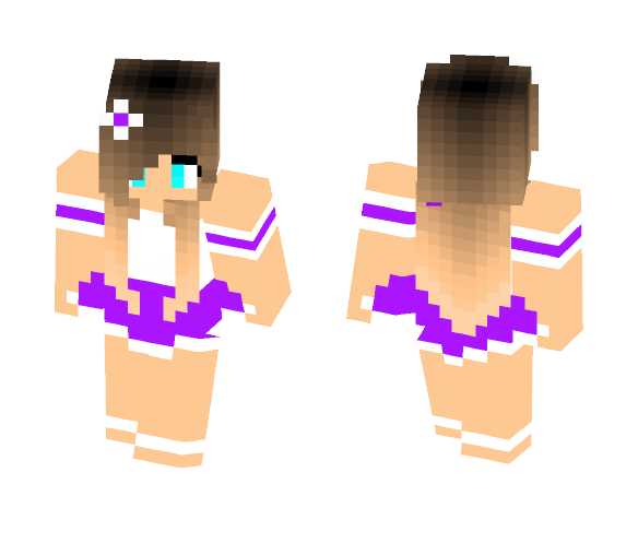 Purple Ballerina - Female Minecraft Skins - image 1