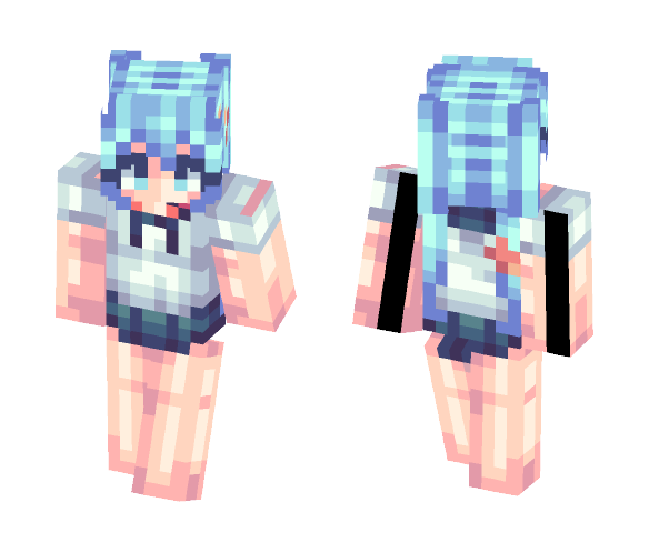 Bottle Miku 【Vocaloid】 - Female Minecraft Skins - image 1