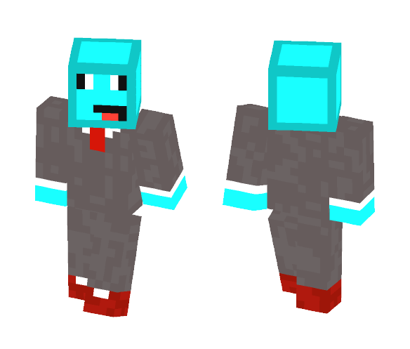 Blue slime in a suit - Interchangeable Minecraft Skins - image 1