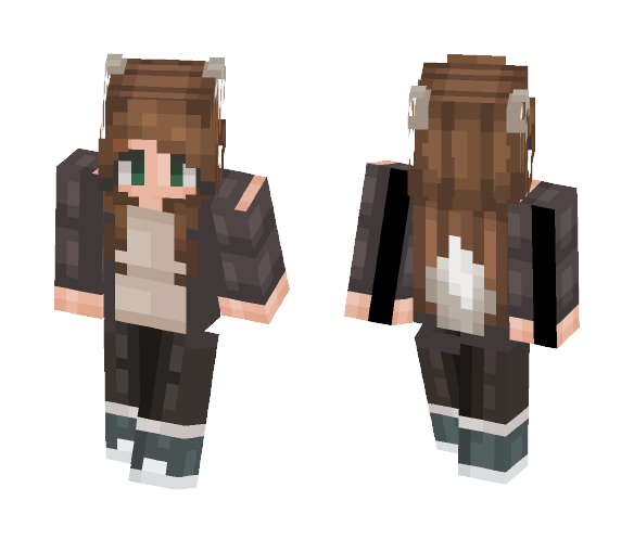White Fox (づ￣ ³￣)づ - Female Minecraft Skins - image 1