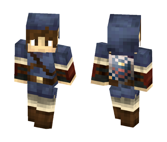 Blue Link with brown hair