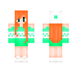 Long, green jumper - Female Minecraft Skins - image 2
