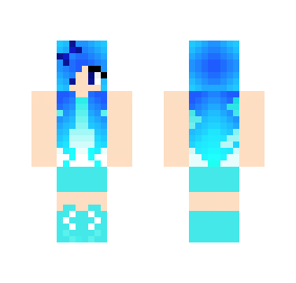Electro Blue Girl - Girl Minecraft Skins - image 2