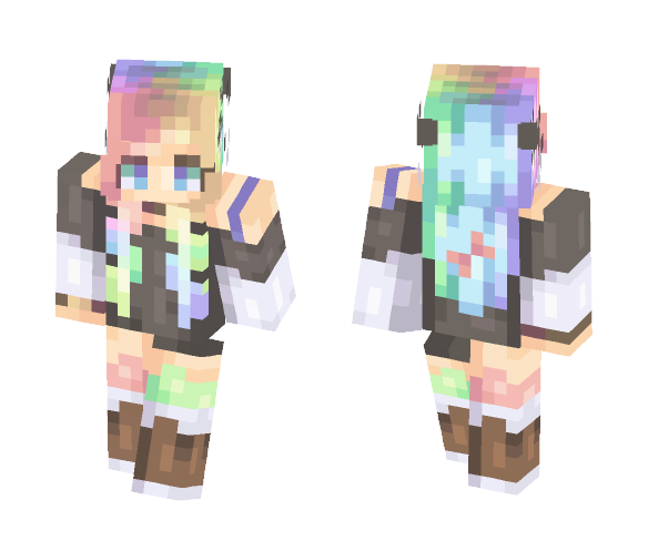 Rainbow Deer - Female Minecraft Skins - image 1