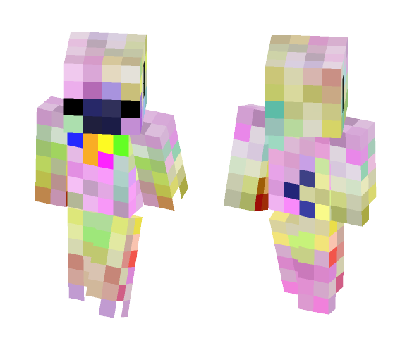 Rainbow Pug in 4 bit!!! - Interchangeable Minecraft Skins - image 1