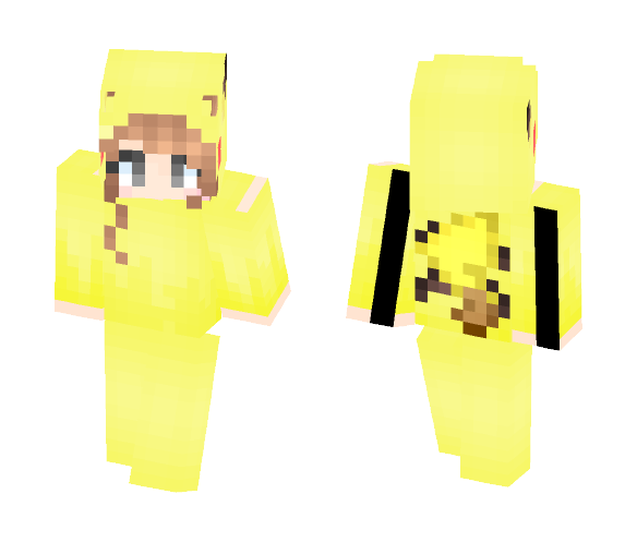 ϟ Pikachu Onesie Girl ϟ - Girl Minecraft Skins - image 1