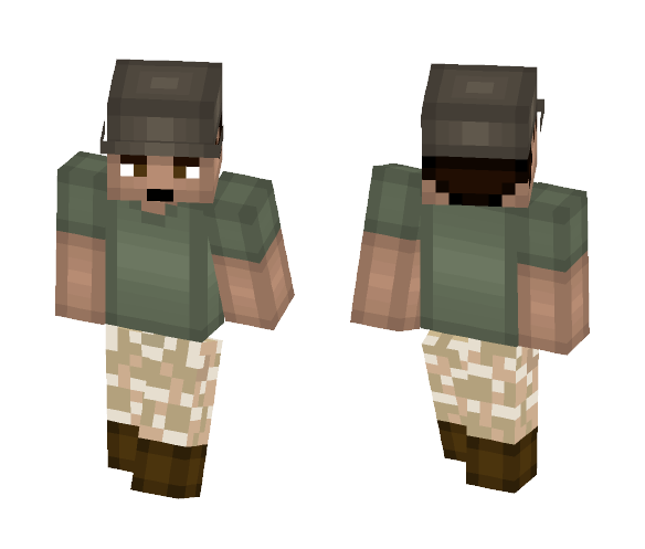 Pvt. Jack Smith(Stationed Soldier) - Male Minecraft Skins - image 1