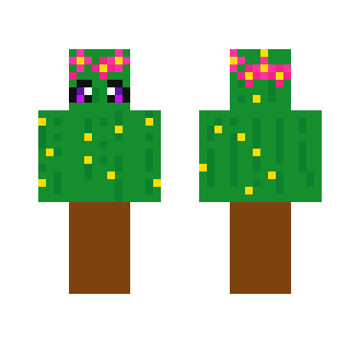 cactus with a flower crown