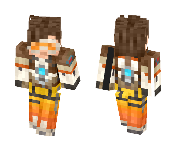 Overwatch - Tracer - Male Minecraft Skins - image 1
