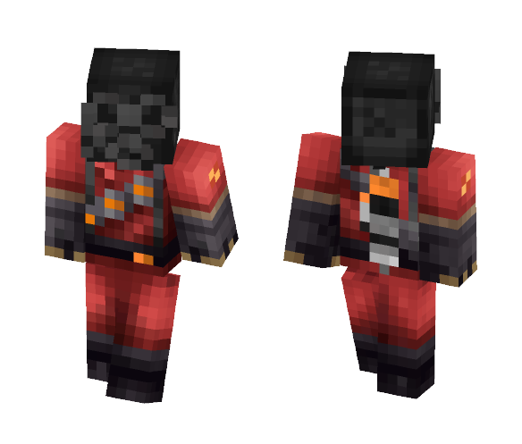 Team Fortress 2 Pyro Skin (Red) - Male Minecraft Skins - image 1