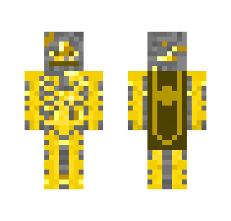 Gold Ore Exoskeleton - Male Minecraft Skins - image 2