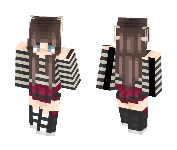 them stripes ♡ - Female Minecraft Skins - image 1