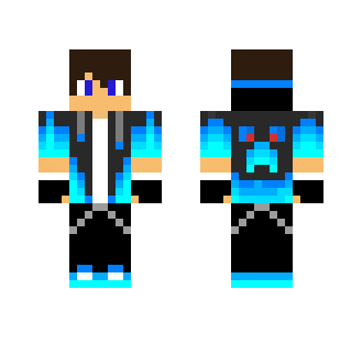 Blue Creeper Boy - Boy Minecraft Skins - image 2