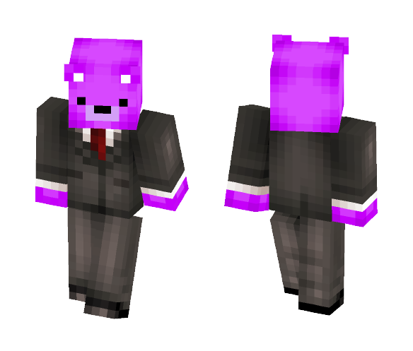 Purple Bear - Male Minecraft Skins - image 1