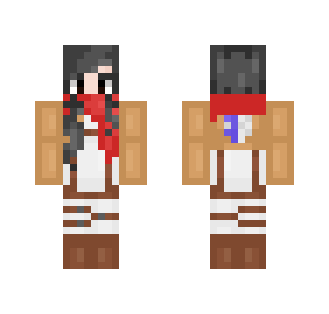 A better attempt of Mikasa. - Female Minecraft Skins - image 2