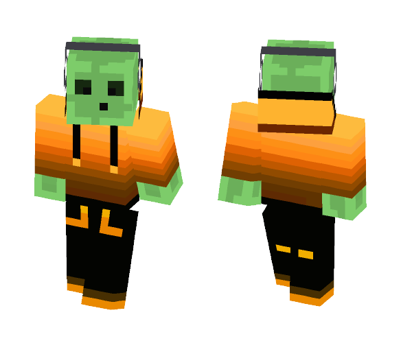 Orange Slime - Male Minecraft Skins - image 1