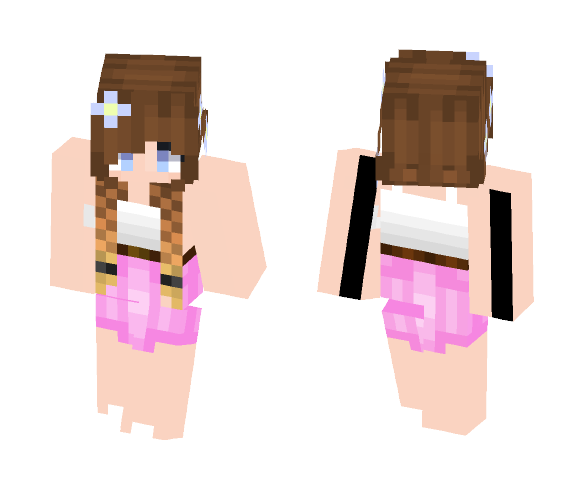 2 Braids Girl - Girl Minecraft Skins - image 1