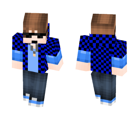 Blue Cool Boy - Boy Minecraft Skins - image 1
