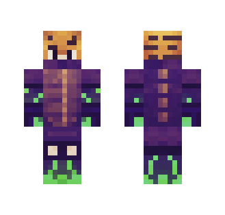 Tiger with Purple Windbreaker Suit - Male Minecraft Skins - image 2