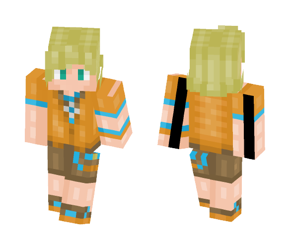 Boy with orange Cloth - Boy Minecraft Skins - image 1